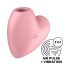 Satisfyer Cutie Heart - lufttryck klitorisstimulator uppladdningsbar rosa