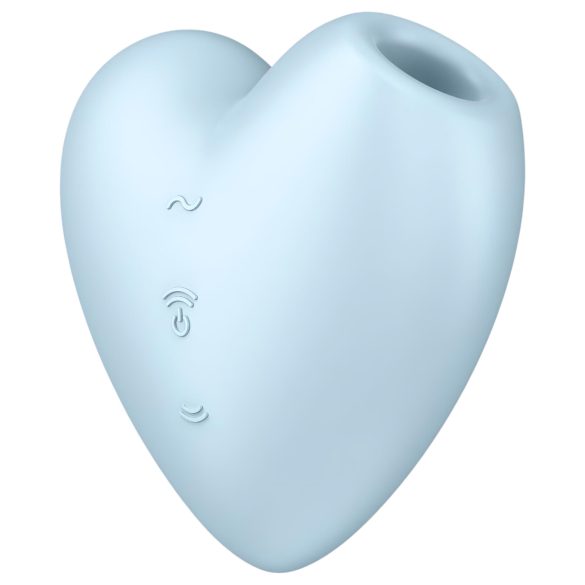 Satisfyer Cutie Heart - lufttrycksvibrator för klitoris - uppladdningsbar - blå