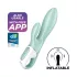Satisfyer Air Pump Bunny 5 - Appstyrd uppblåsbar vibrator (mint)