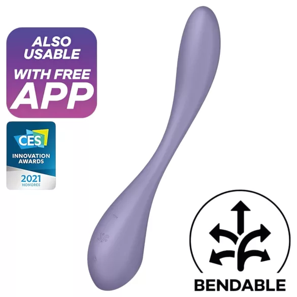 Satisfyer G-spot Flex 5 - App-styrd G-punktsvibrator (lila)