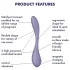Satisfyer G-spot Flex 5 - App-styrd G-punktsvibrator (lila)