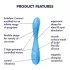 Satisfyer G-spot Flex 4 - Appstyrd G-punktvibrator (turkos)