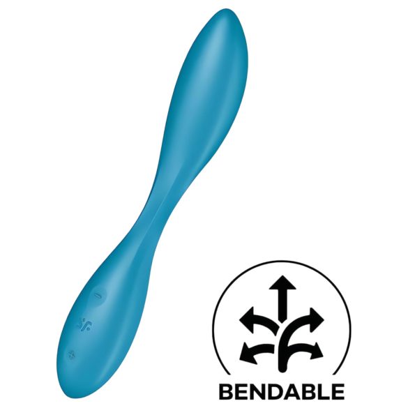 Satisfyer - G-punkt vibrator - böjbar, uppladdningsbar, vattentät - grön