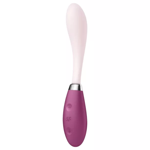 Satisfyer - G-punktsvibrator med böjbar design - uppladdningsbar - rosa/röd