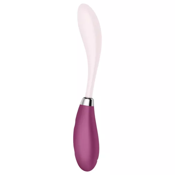 Satisfyer - G-punktsvibrator med böjbar design - uppladdningsbar - rosa/röd