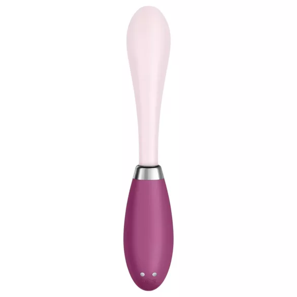 Satisfyer - G-punktsvibrator med böjbar design - uppladdningsbar - rosa/röd
