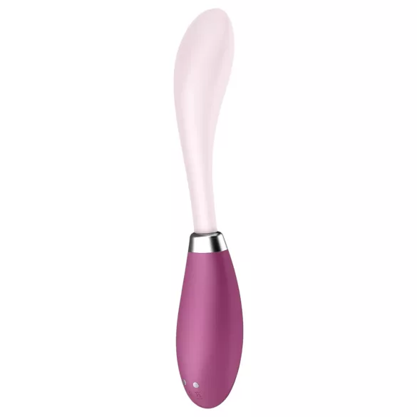 Satisfyer - G-punktsvibrator med böjbar design - uppladdningsbar - rosa/röd