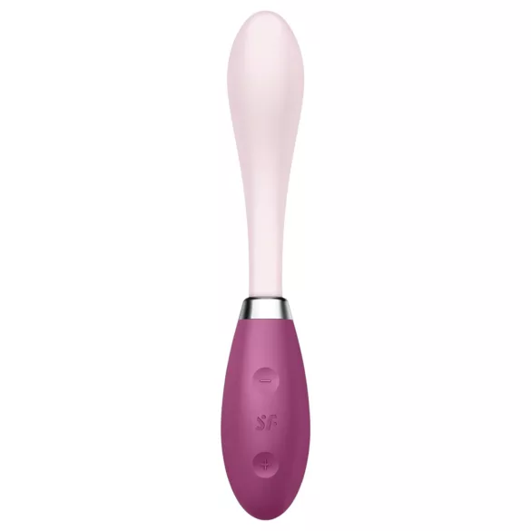 Satisfyer - G-punktsvibrator med böjbar design - uppladdningsbar - rosa/röd