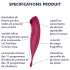 Satisfyer Twirling Pro - appstyrd klitorisstimulator (röd)