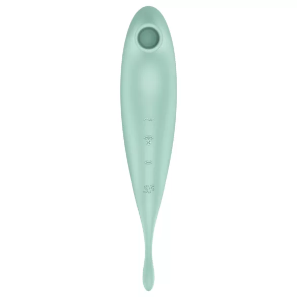 Satisfyer Twirling Pro - klitorisstimulator och vibrator - 2i1 - mintgrön