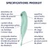 Satisfyer Twirling Pro - smart 2-i-1 klitorisvibrator (mint)