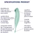 Satisfyer Twirling Pro - klitorisstimulator och vibrator - 2i1 - mintgrön