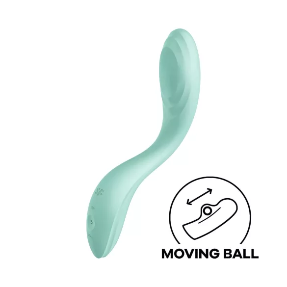 Satisfyer Rrrolling - G-punktsvibrator med rörliga kulor (mint)