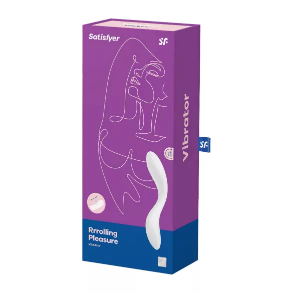 Satisfyer Rrrolling - G-punktsvibrator med rörliga kulor (vit)