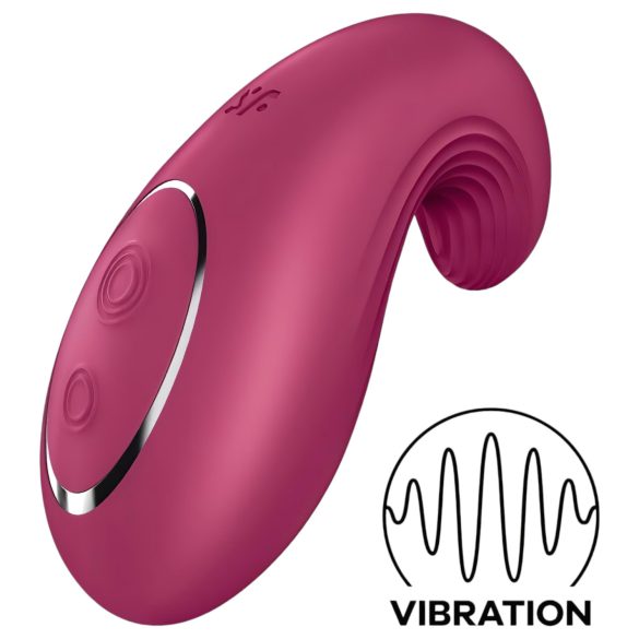 Satisfyer Dipping Delight - uppladdningsbar klitorisvibrator (röd)