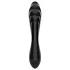 Satisfyer Dazzling Crystal 1 - dubbelsidig glasdildo - svart
