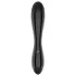 Satisfyer Dazzling Crystal 1 - dubbelsidig glasdildo - svart