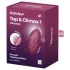 Satisfyer Tap & Climax 1 - vibrator och klitorisstimulator - 2-i-1 - röd