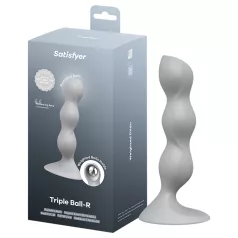 Satisfyer Triple Ball-R - pärldildo - grå