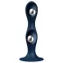 Satisfyer Double Ball-R - viktad dildo - silikon - blå