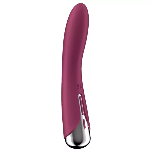 Satisfyer - G-punkt vibrator med roterande huvud - röd