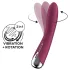 Satisfyer - G-punkt vibrator med roterande huvud - röd