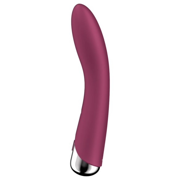 Satisfyer - G-punkt vibrator med roterande huvud - röd