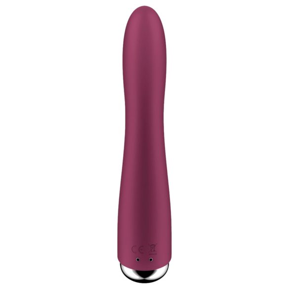 Satisfyer - G-punkt vibrator med roterande huvud - röd