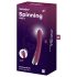 Satisfyer - G-punkt vibrator med roterande huvud - röd