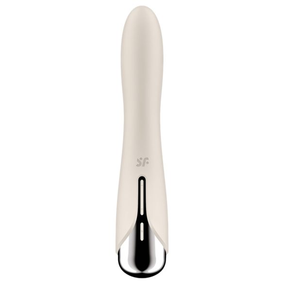 Satisfyer Spinning Vibe 1 - G-punktvibrator med roterande huvud (beige)