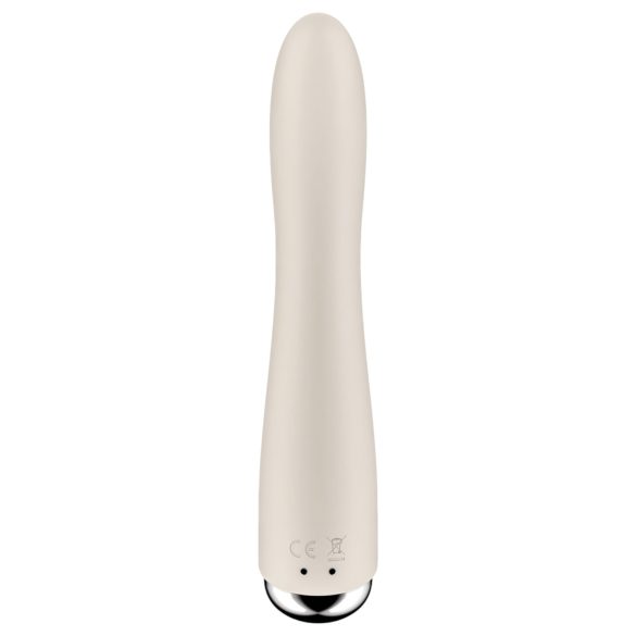 Satisfyer Spinning Vibe 1 - G-punktvibrator med roterande huvud (beige)