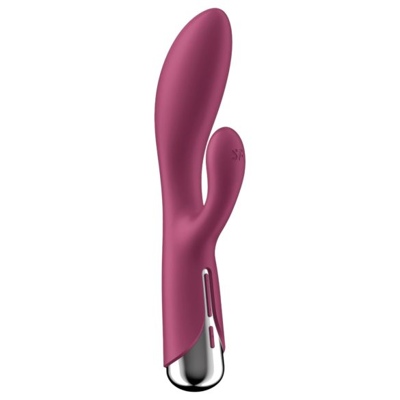 Satisfyer - roterande rabbit vibrator med klitorisstimulator - röd