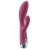 Satisfyer - roterande rabbit vibrator med klitorisstimulator - röd