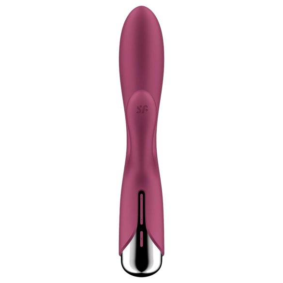 Satisfyer - roterande rabbit vibrator med klitorisstimulator - röd