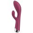 Satisfyer - roterande rabbit vibrator med klitorisstimulator - röd
