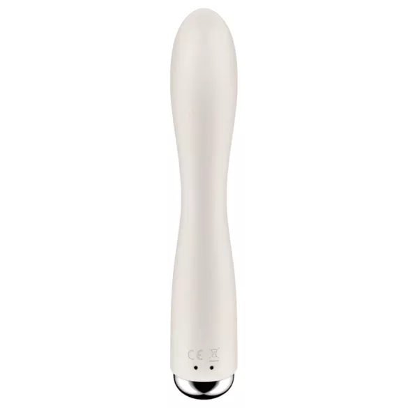 Satisfyer - Rabbitvibrator med roterande klitorisstimulator - beige