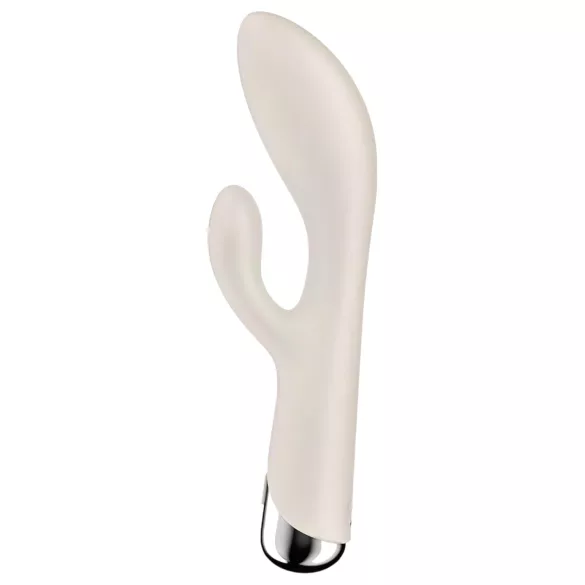Satisfyer - Rabbitvibrator med roterande klitorisstimulator - beige