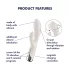 Satisfyer - Rabbitvibrator med roterande klitorisstimulator - beige