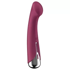 Satisfyer - G-punktsvibrator med roterande topp - röd