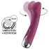 Satisfyer - G-punktsvibrator med roterande topp - röd