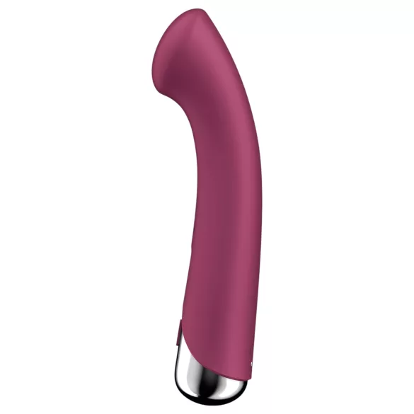 Satisfyer - G-punktsvibrator med roterande topp - röd