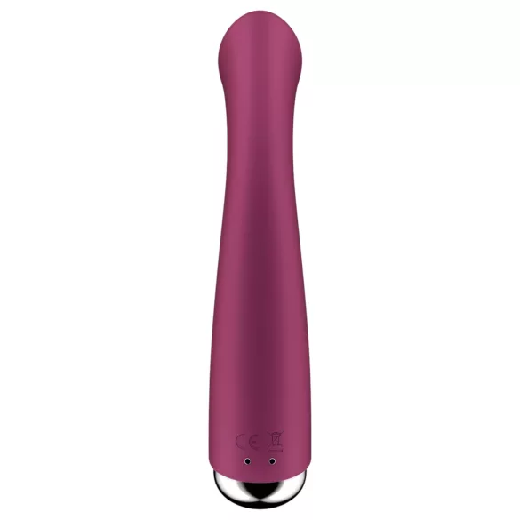 Satisfyer - G-punktsvibrator med roterande topp - röd