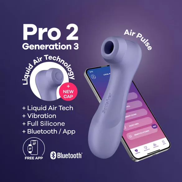 Satisfyer Pro 2 Gen3 - lufttryckvibrator för klitoris - lila