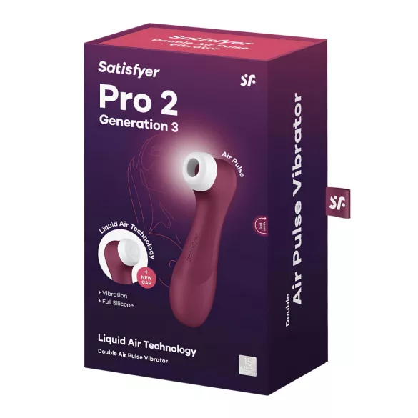 Satisfyer Pro 2 Gen3 - uppladdningsbar klitorisstimulator med luftvågsteknik (röd)