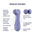 Satisfyer Pro 2 Gen3 - Batteridriven klitorisstimulator med luftvågor (lila)