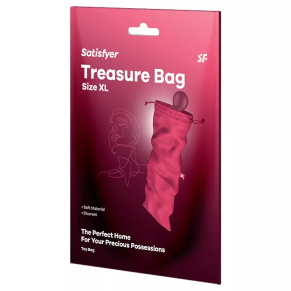 Satisfyer Treasure Bag XL - diskret förvaringspåse för sexleksaker (rosa)