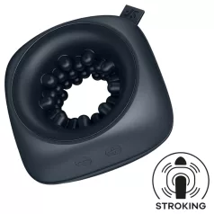   Satisfyer Ring Stroker - uppladdningsbar, vibrerande masturbator (svart)