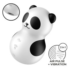   Satisfyer Pocket Panda - lufttrycksvibrator för klitoris - svart