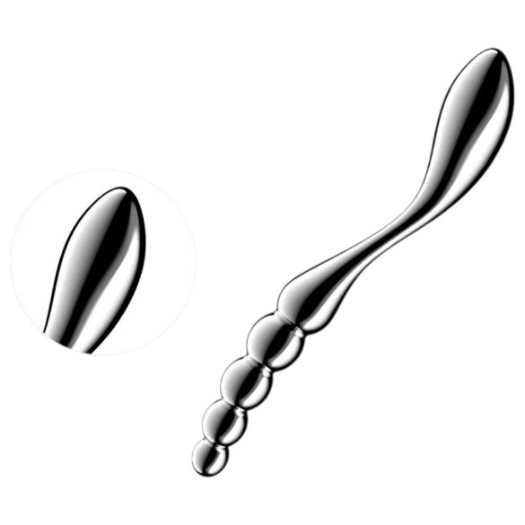 Satisfyer Star Force 1 – kulformad ståldildo (silver)