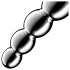 Satisfyer Star Force 1 - ståldildo med kulor - silver